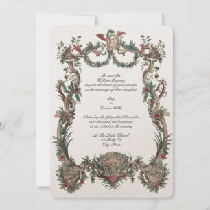 Barock Rokoko François Boucher Cartouche Hochzeit Einladung