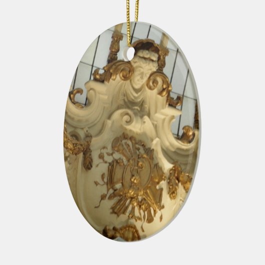 Barock-/Rokoko-Palast-Weihnachtsverzierung Keramikornament (Links)