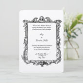 Barock Rokoko Rahmen aus dem 17. Jahrhundert Einladung (Stehend Vorderseite)