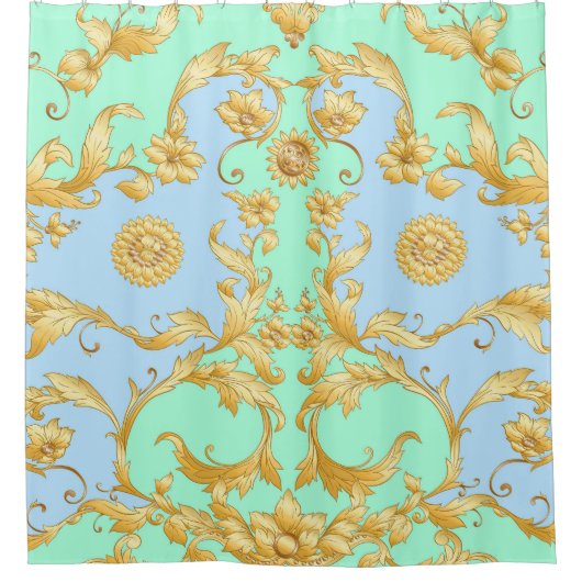 Barock Rokoko Renaissance Elegante Duschvorhang (Vorderseite)
