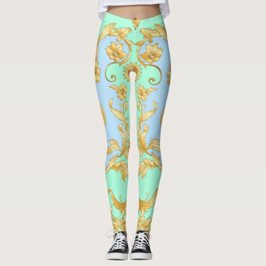 Barock Rokoko Renaissance Elegante Leggings (Vorderseite)