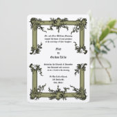 Barock Rokoko Rocaille Frame ca. 1775 Hochzeit Einladung (Stehend Vorderseite)