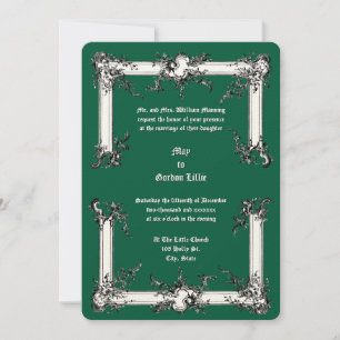 Barock Rokoko Rocaille Rahmen ca. 1775 Hochzeit Einladung