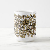 Barock Rokoko Vine & Birds Muster aus dem 18. Jahr Kaffeetasse (Mittel)