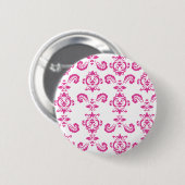 Barock-Rosa-Knopf Button (Vorne & Hinten)