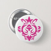 Barock-Rosa-Taste (Einzeltaste) Button (Vorne & Hinten)