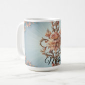 Barock-Rosen-Tasse Kaffeetasse (Vorderseite Links)