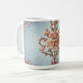 Barock-Rosen-Tasse Kaffeetasse (Vorderseite Links)