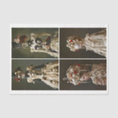 Barock & Steampunk Frauen & Skulls DQ7L Decoupage Seidenpapier (Vorderseite)