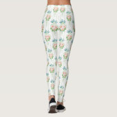 Barock-Tapete-Blume Leggings (Rückseite)