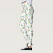 Barock-Tapete-Blume Leggings (Links)