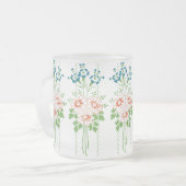 Barock-Tapete-Blume Mattglastasse (Vorderseite Links)