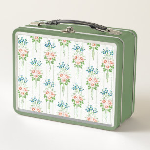Barock-Tapete-Blume Metall Brotdose