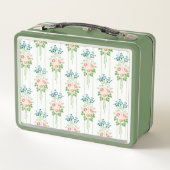 Barock-Tapete-Blume Metall Brotdose (Rückseite)