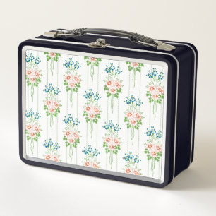 Barock-Tapete-Blume Metall Brotdose