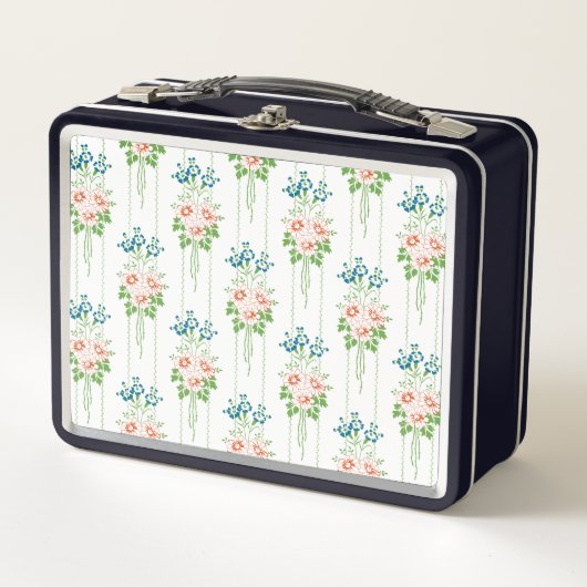 Barock-Tapete-Blume Metall Brotdose (Vorderseite)