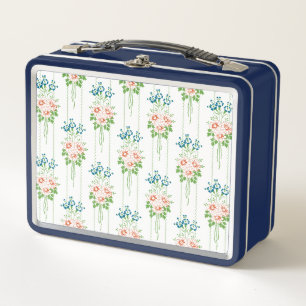 Barock-Tapete-Blume Metall Brotdose