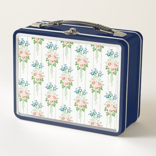 Barock-Tapete-Blume Metall Brotdose (Vorderseite)