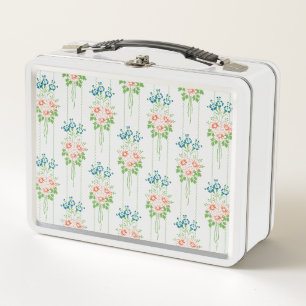 Barock-Tapete-Blume Metall Brotdose