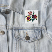 Barock-Tulpen-Blumenmuster Button (Beispiel)