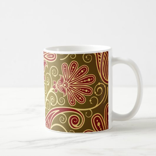 Barock-Verziertes Design Kaffeetasse (Rechts)