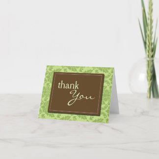 Barock Vintag Green Danke-Card Dankeskarte