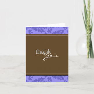 Barock Vintag Lila Periwinkle Danke Karte