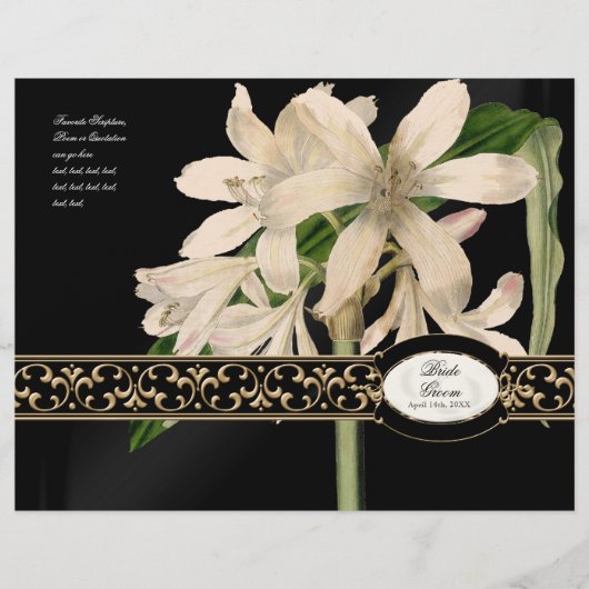 Barock Vintag Lily Gold - feierliche Hochzeit (Vorderseite)