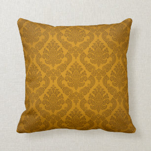 Barock Vintage Damast   gold Kissen