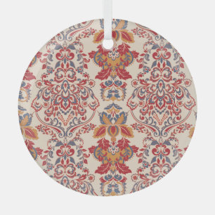 Barock-Vintage Tapete Ornament Aus Glas