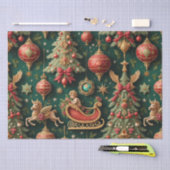 Barock Weihnachtszittel Seidenpapier (Handwerk)