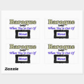 Barock: Wenn du ganz aus Monet bist! Rechteckiger Aufkleber (Blatt)