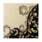 Barock Wirbel Tile Fliese (Vorderseite)