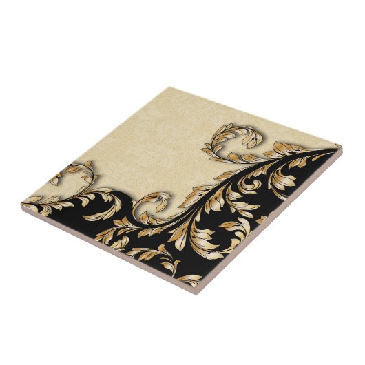 Barock Wirbel Tile Fliese (Seite)