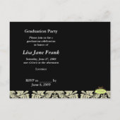 Barockabschlussparty lädt Postkarten ein (Rückseite)