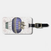 Barockballon mit Tempel Gepäckanhänger (Vorderseite horizontal)