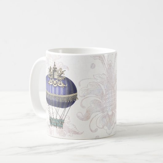 Barockballon mit Tempel Kaffeetasse (Vorderseite Links)