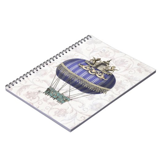 Barockballon mit Tempel Notizblock (Linke Seite)