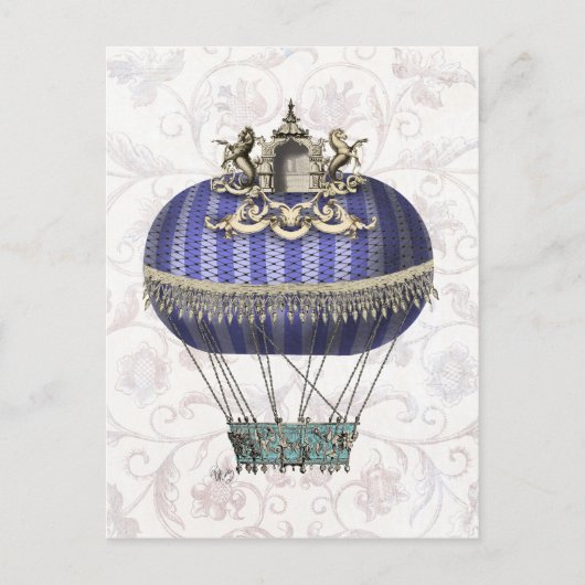 Barockballon mit Tempel Postkarte (Vorderseite)