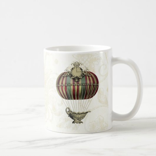 Barockballon mit Uhr Kaffeetasse (Rechts)
