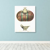 Barockballon mit Uhr Leinwanddruck (Insitu (Holzboden))