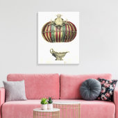 Barockballon mit Uhr Leinwanddruck (Insitu (Wohnzimmer))