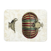 Barockballon mit Uhr Magnet (Horizontal)