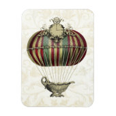 Barockballon mit Uhr Magnet (Vertikal)