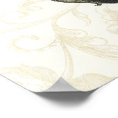 Barockballon mit Uhr Poster (Ecke)