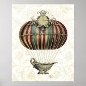 Barockballon mit Uhr Poster (Vorne)