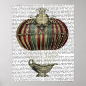 Barockballon mit Uhr Poster (Vorne)