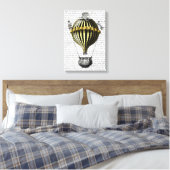 Barockballon Schwarz Gelb Leinwanddruck (Insitu (Schlafzimmer))