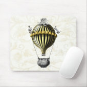 Barockballon Schwarz Gelb Mousepad (Mit Mouse)