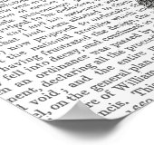 Barockballon Schwarz Gelb Poster (Ecke)